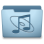 Ocean Blue Music Icon 64x64 png
